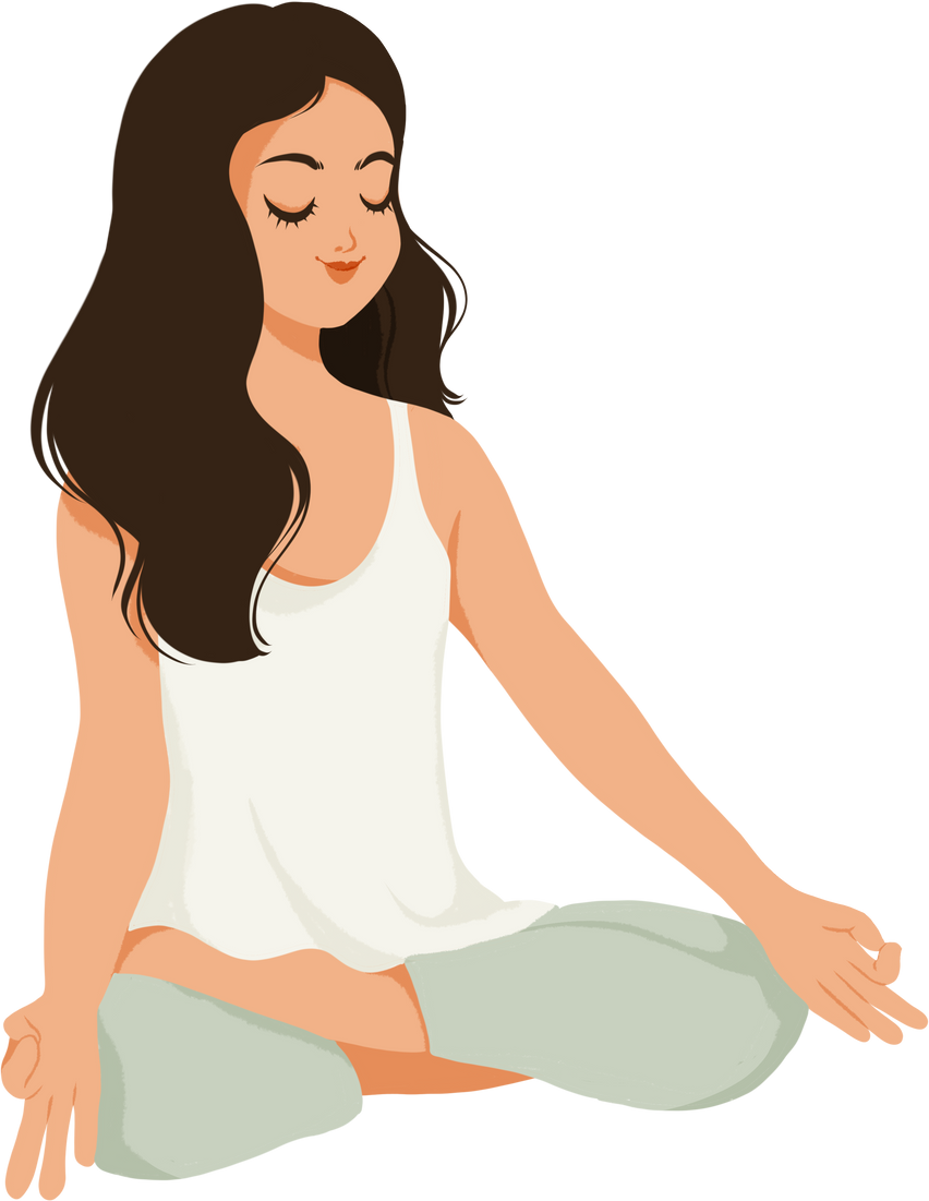 meditating woman